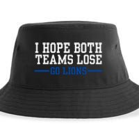 Funny I Hope Both Teams Lose Go Lions Sustainable Bucket Hat