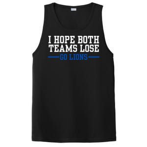 Funny I Hope Both Teams Lose Go Lions PosiCharge Competitor Tank