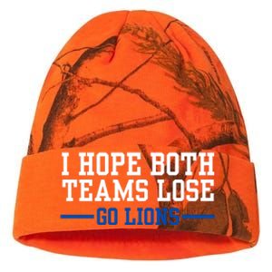 Funny I Hope Both Teams Lose Go Lions Kati Licensed 12" Camo Beanie