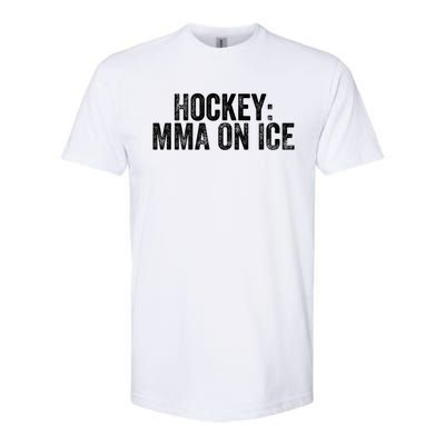 Funny Ice Hockey Player Mma Saying Fighting Penalty Box Gift Softstyle® CVC T-Shirt