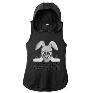 Fun Ice Hockey Easter Bunny Slappy Easter For Ladies PosiCharge Tri-Blend Wicking Draft Hoodie Tank