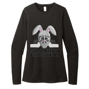 Fun Ice Hockey Easter Bunny Slappy Easter For Womens CVC Long Sleeve Shirt