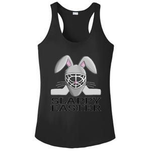 Fun Ice Hockey Easter Bunny Slappy Easter For Ladies PosiCharge Competitor Racerback Tank