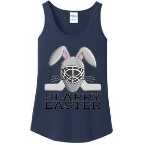 Fun Ice Hockey Easter Bunny Slappy Easter For Ladies Essential Tank