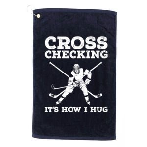 Funny Ice Hockey Art For Ice Hockey Lover Coach Platinum Collection Golf Towel