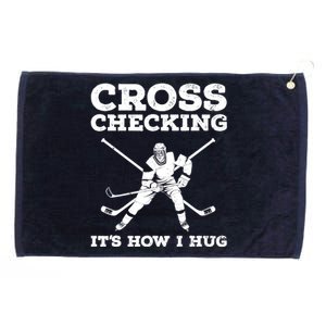 Funny Ice Hockey Art For Ice Hockey Lover Coach Grommeted Golf Towel