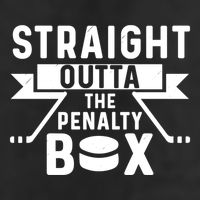 Funny Ice Hockey Player Straight Outta The Penalty Box Gift 7 Panel Mesh Trucker Snapback Hat