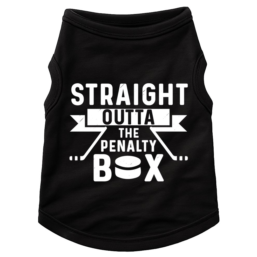 Funny Ice Hockey Player Straight Outta The Penalty Box Gift Doggie Tank