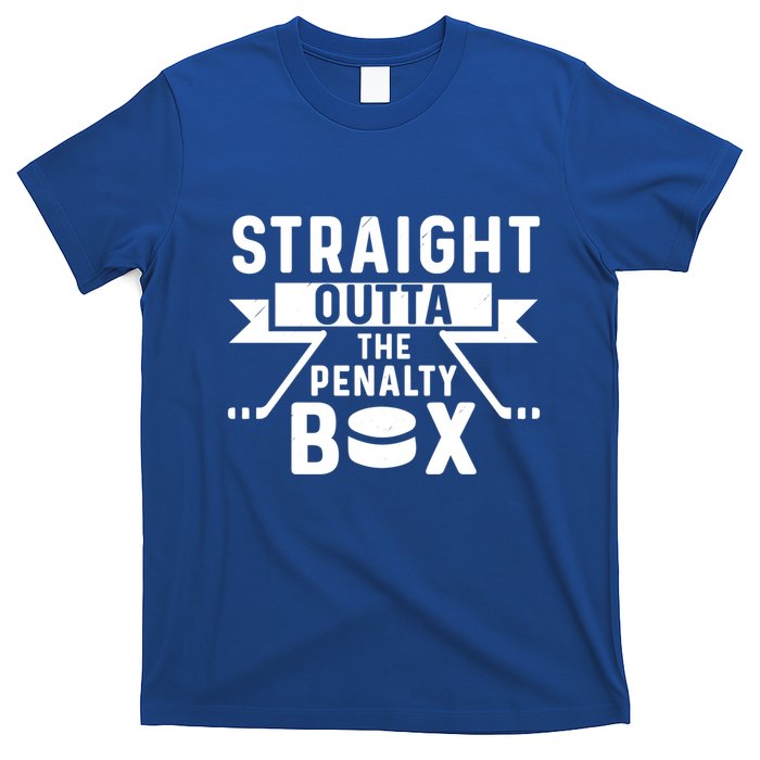 Funny Ice Hockey Player Straight Outta The Penalty Box Gift T-Shirt