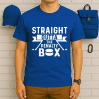 Funny Ice Hockey Player Straight Outta The Penalty Box Gift T-Shirt