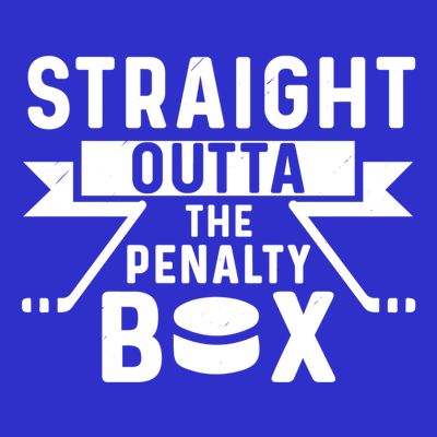 Funny Ice Hockey Player Straight Outta The Penalty Box Gift T-Shirt