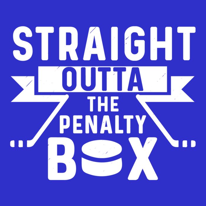 Funny Ice Hockey Player Straight Outta The Penalty Box Gift T-Shirt