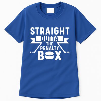 Funny Ice Hockey Player Straight Outta The Penalty Box Gift Tall T-Shirt