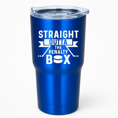 Funny Ice Hockey Player Straight Outta The Penalty Box Gift Tumbler