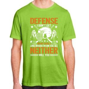 Funny Ice Hockey Defense Player Gift Sport Game Player Gift Adult ChromaSoft Performance T-Shirt