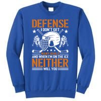 Funny Ice Hockey Defense Player Gift Sport Game Player Gift Sweatshirt