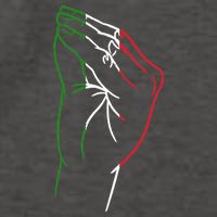Funny Italian Hand Gesture Italian Flag Italy Italia Vector Backpack