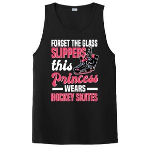 Funny Ice Hockey Girl This Princess Wears Hockey Skates PosiCharge Competitor Tank