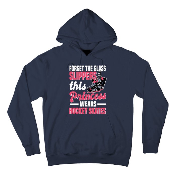 Funny Ice Hockey Girl This Princess Wears Hockey Skates Hoodie