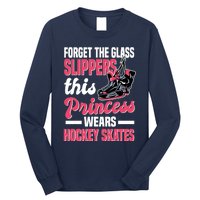 Funny Ice Hockey Girl This Princess Wears Hockey Skates Long Sleeve Shirt