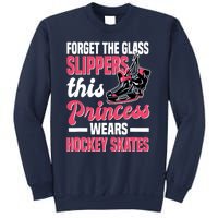 Funny Ice Hockey Girl This Princess Wears Hockey Skates Sweatshirt