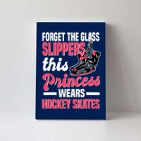 Funny Ice Hockey Girl This Princess Wears Hockey Skates Canvas