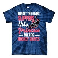 Funny Ice Hockey Girl This Princess Wears Hockey Skates Tie-Dye T-Shirt