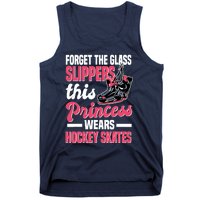 Funny Ice Hockey Girl This Princess Wears Hockey Skates Tank Top