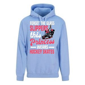 Funny Ice Hockey Girl This Princess Wears Hockey Skates Unisex Surf Hoodie