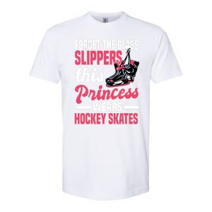 Funny Ice Hockey Girl This Princess Wears Hockey Skates Softstyle CVC T-Shirt