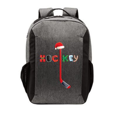 Funny Ice Hockey Stick Christmas Santa Lights Xmas Funny Gift Vector Backpack