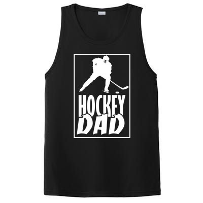 Funny Ice Hockey Father Hockey Dad Gift PosiCharge Competitor Tank