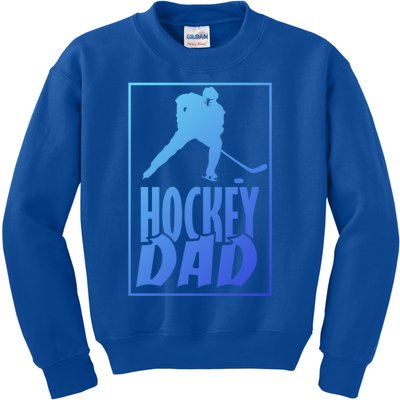 Funny Ice Hockey Father Hockey Dad Gift Kids Sweatshirt