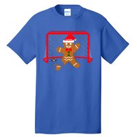 Funny Ice Hockey Goalie Gingerbread Christmas Pajama Gift Tall T-Shirt