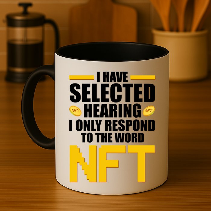 Funny I Have Selected Hearing I Only Respond To The Word NFT Mug