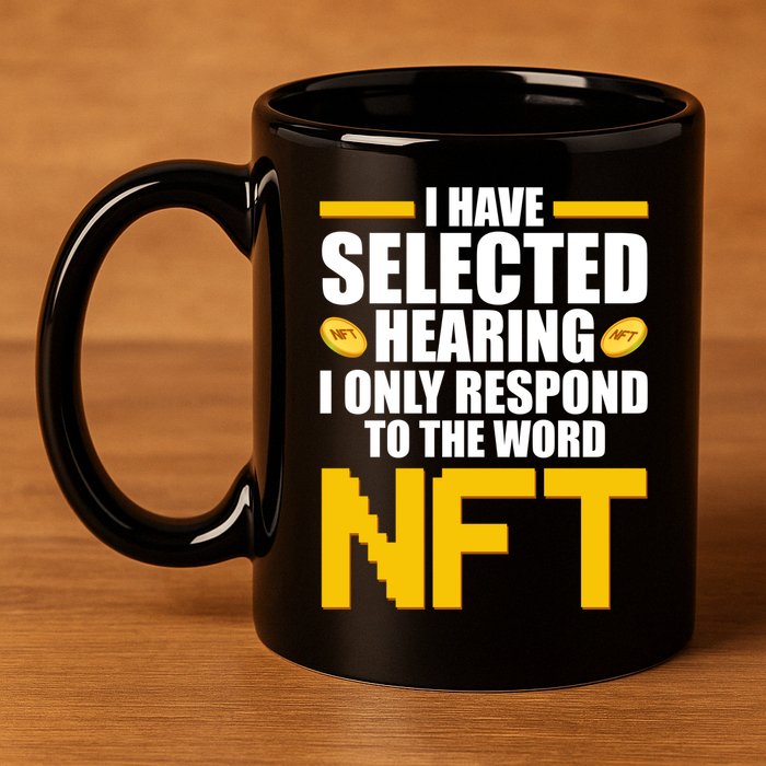 Funny I Have Selected Hearing I Only Respond To The Word NFT 11oz C Handle Ceramic Mug