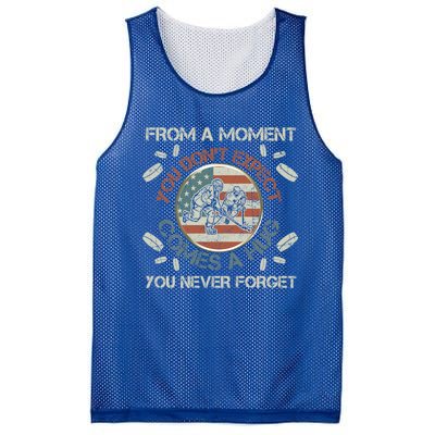 Funny Ice Hockey Player American Flag Hug You Never Forget Cute Gift Mesh Reversible Basketball Jersey Tank