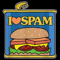 Funny I Heart Love Spam Canned Cooked Pork Food Lover Spam Impact Tech Backpack