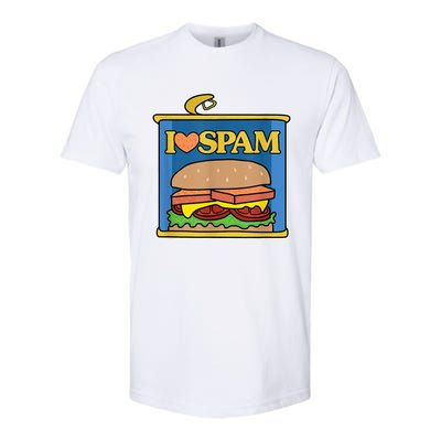 Funny I Heart Love Spam Canned Cooked Pork Food Lover Spam Softstyle CVC T-Shirt