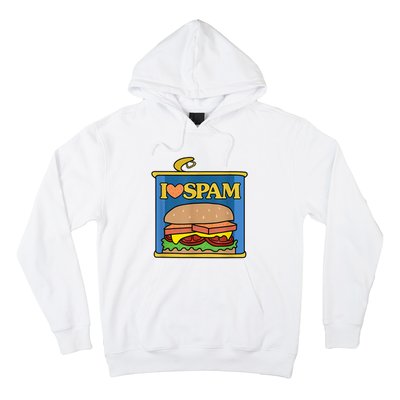 Funny I Heart Love Spam Canned Cooked Pork Food Lover Spam Hoodie