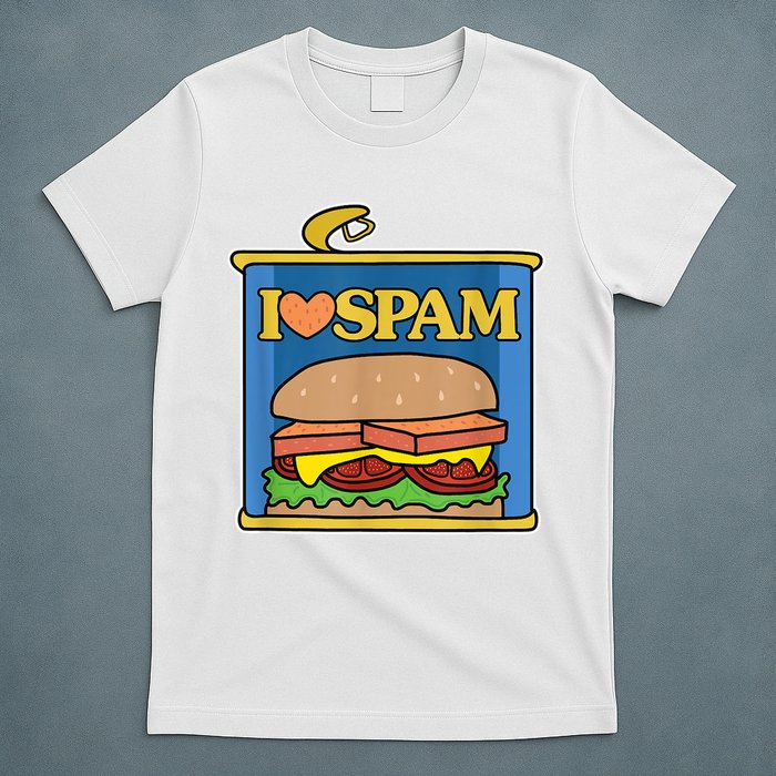 Funny I Heart Love Spam Canned Cooked Pork Food Lover Spam T-Shirt