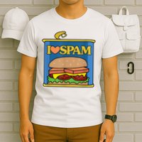 Funny I Heart Love Spam Canned Cooked Pork Food Lover Spam T-Shirt