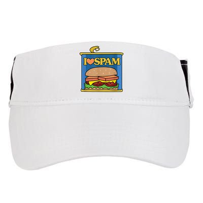 Funny I Heart Love Spam Canned Cooked Pork Food Lover Spam Adult Drive Performance Visor
