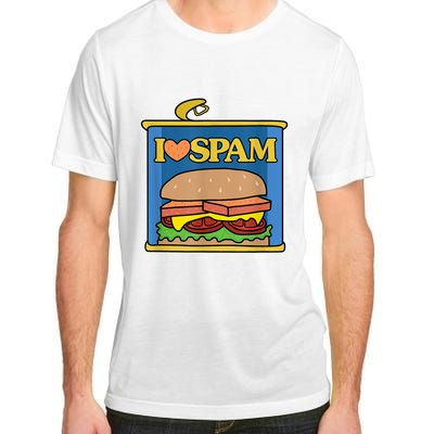 Funny I Heart Love Spam Canned Cooked Pork Food Lover Spam Adult ChromaSoft Performance T-Shirt