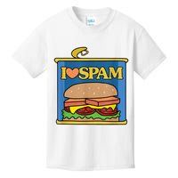 Funny I Heart Love Spam Canned Cooked Pork Food Lover Spam Kids T-Shirt