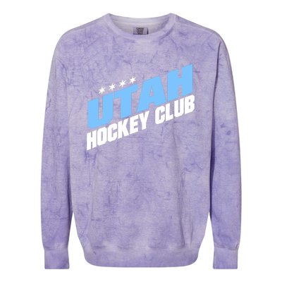 Funny Ice Hockey Player Gift For Utah Hockey Colorblast Crewneck Sweatshirt