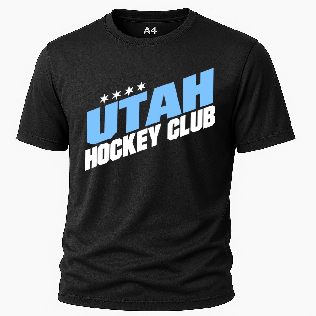 Funny Ice Hockey Player Gift For Utah Hockey Cooling Performance Crew T-Shirt