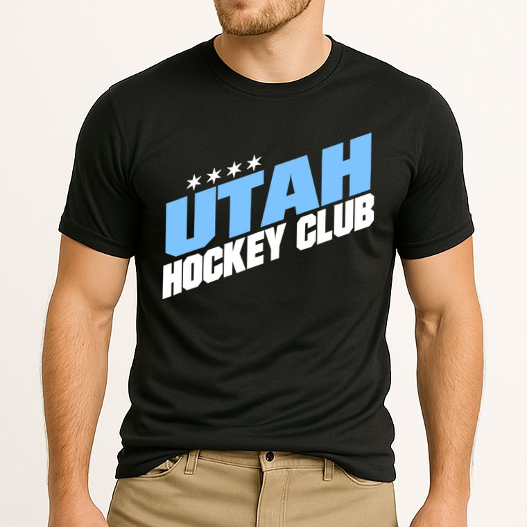 Funny Ice Hockey Player Gift For Utah Hockey Cooling Performance Crew T-Shirt