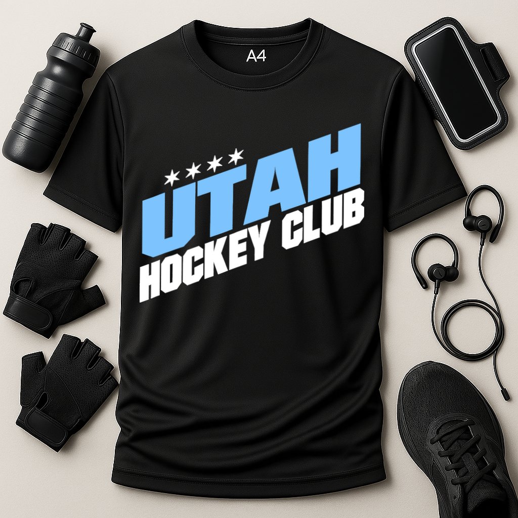 Funny Ice Hockey Player Gift For Utah Hockey Cooling Performance Crew T-Shirt