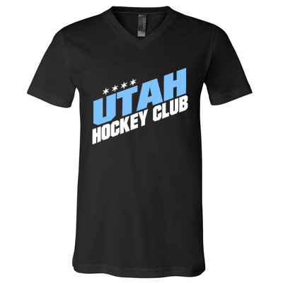 Funny Ice Hockey Player Gift For Utah Hockey V-Neck T-Shirt